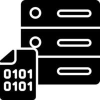 Master Data Glyph Icon vector