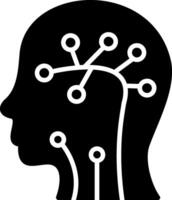Neural Network Glyph Icon vector