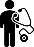 Regular Checkup Glyph Icon vector