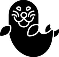 Seal Glyph Icon vector