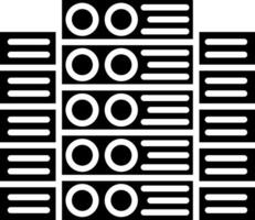 Servers Glyph Icon vector