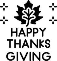 Thanksgiving Glyph Icon vector