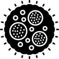 Virus Glyph Icon vector