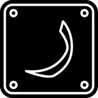 Arabic Language Glyph Icon vector