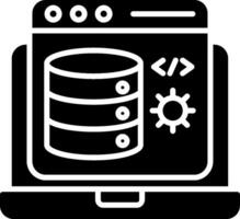 Backend Glyph Icon vector
