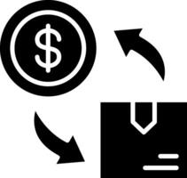 Cash Flow Glyph Icon vector