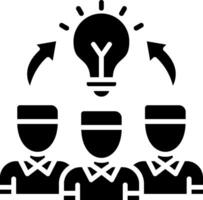 Brainstorm Glyph Icon vector