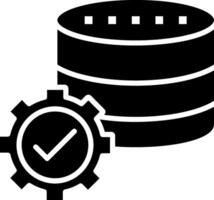 Database Storage Glyph Icon vector