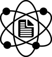 Data Science Glyph Icon vector