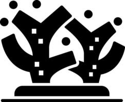 Coral Glyph Icon vector