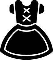 Dirndl Glyph Icon vector