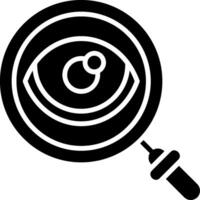 Eye Recognition Glyph Icon vector