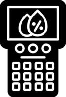 Humidity Sensor Glyph Icon vector