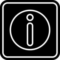 Information Glyph Icon vector