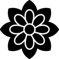 Morning Glory Glyph Icon vector