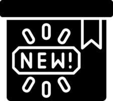 New Glyph Icon vector