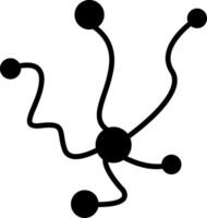 Neuron Glyph Icon vector