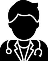 Doctor Glyph Icon vector