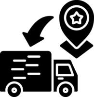 Pin Glyph Icon vector