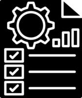 Project Management Glyph Icon vector