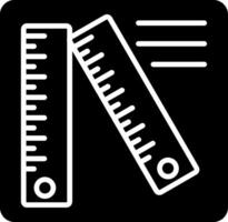 Ruler Glyph Icon vector