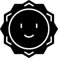 Sun Glyph Icon vector