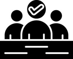 Team Glyph Icon vector