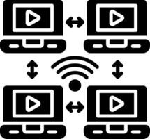 Wlan Glyph Icon vector