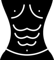 Abs Glyph Icon vector