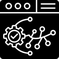 Version Control Glyph Icon vector