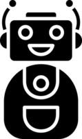 Bot Glyph Icon vector