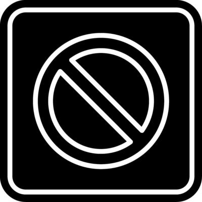Blocked Glyph Icon