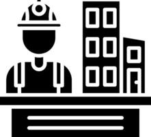 Architect Glyph Icon vector