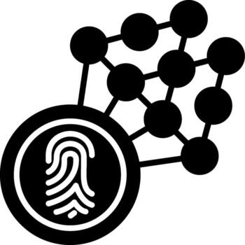 Algorithm Glyph Icon vector