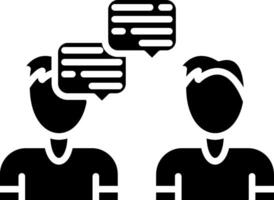 Conversation Glyph Icon vector