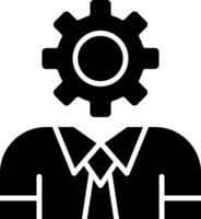 Project Manager Glyph Icon vector