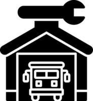 Garage Glyph Icon vector