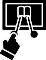 Interactive Glyph Icon vector