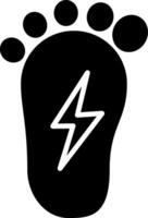 Foot Glyph Icon vector