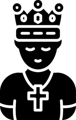 King Glyph Icon