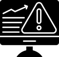 Monitoring Glyph Icon vector