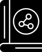 Molecule Glyph Icon vector