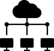 Networking Glyph Icon vector