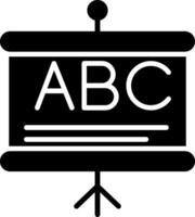 Projection Screen Glyph Icon vector