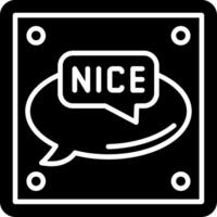 Nice Glyph Icon vector