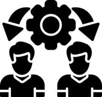 Resource Allocation Glyph Icon vector