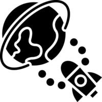 Rocket Glyph Icon vector