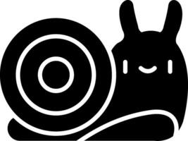 Snail Glyph Icon vector