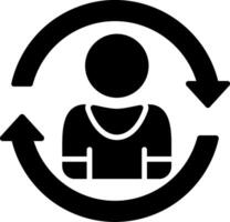 Refresh Glyph Icon vector