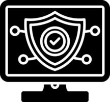 Security Glyph Icon vector
